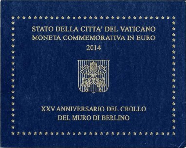 2 euros conmemorativa 25º Aniversario de la caída del Muro de Berlín